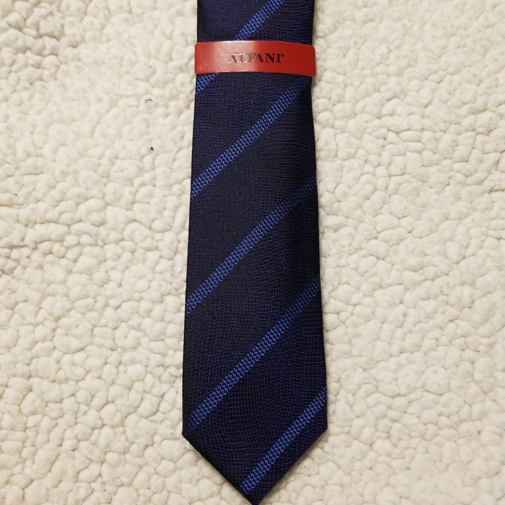 NWT Alfani Blue Striped Tie
